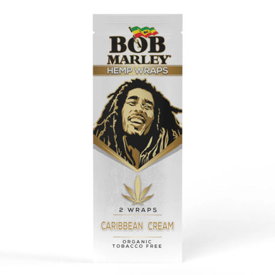 BOB MARLEY HEMP WRAPS -1PK-2CT CARIBBEAN CREAM
