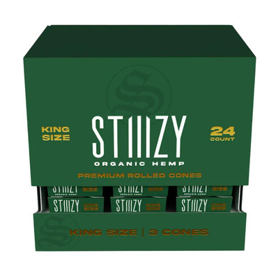 Stiiizy Premium Rolled Cones King Size - 24CT Organic Hemp