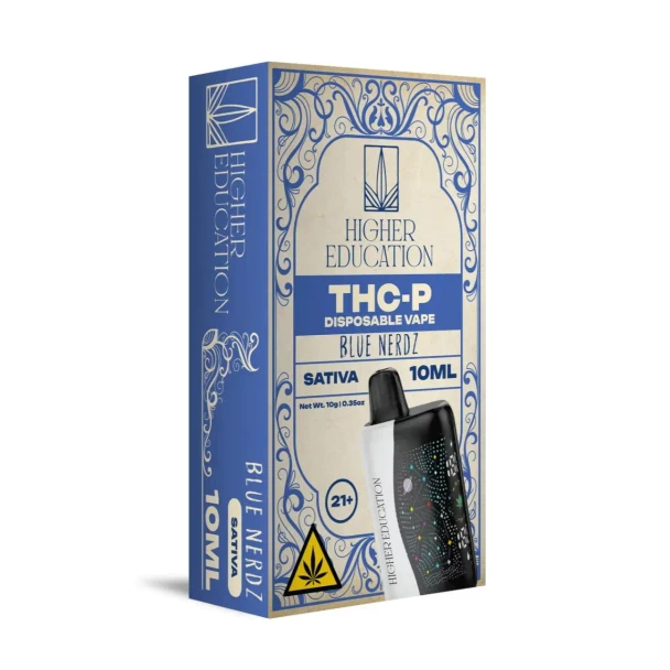 Higher Education THCP Blend Disposable 10G Blue Nerdz Sativa