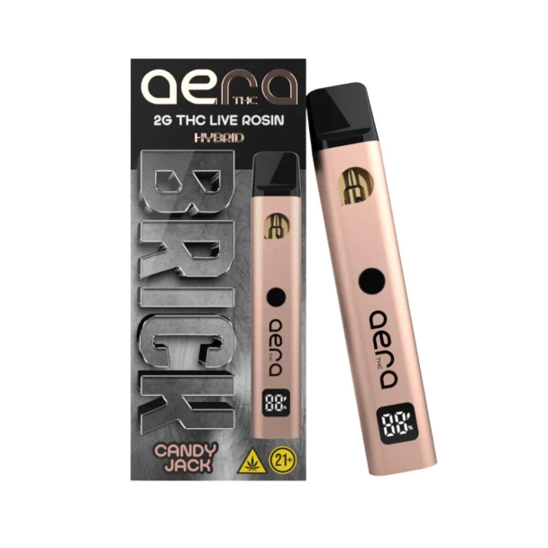 AERA THC Brick Live Rosin Disposables 2G Candy Jack Sativa