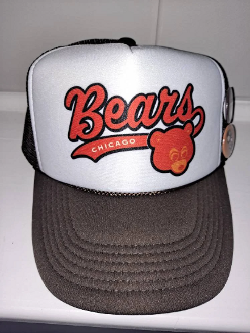College Drop Out Trucker Hat Hip Hop trucker hat Chicago Bears