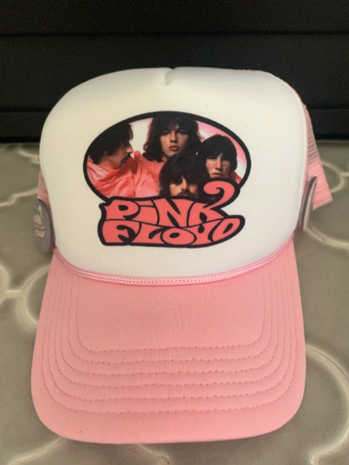 Vintage Pink Floyd retro rock band trucker SnapBack hat