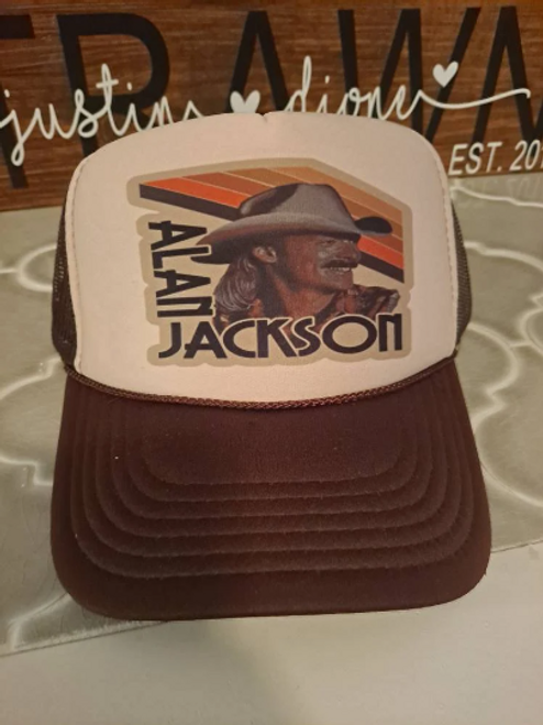 Retro Trucker Hat Alan Jackson Trucker Hat