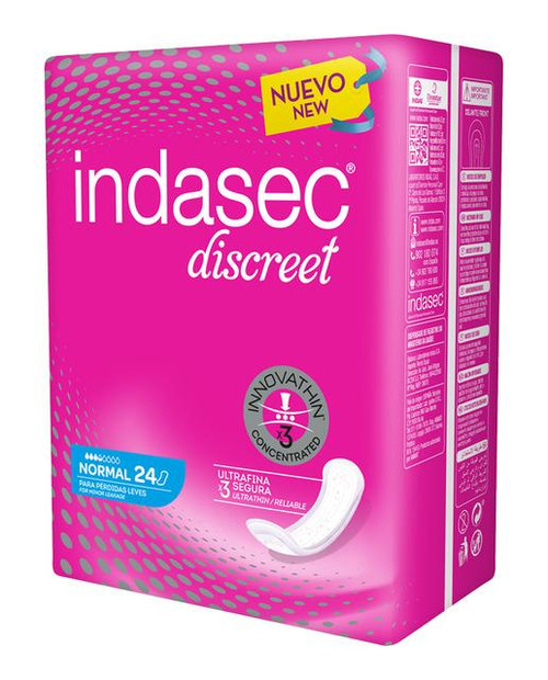 INDASEC DISCREET NORMAL 24 UNIDADES