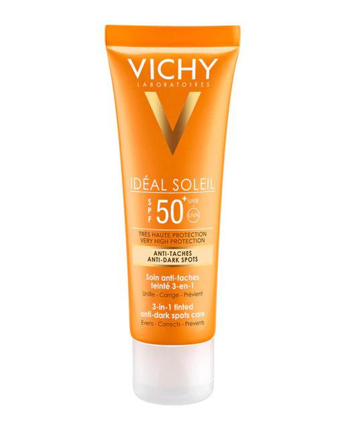 Vichy protector antimanchas idéal soleil 3 en 1 SPF50+