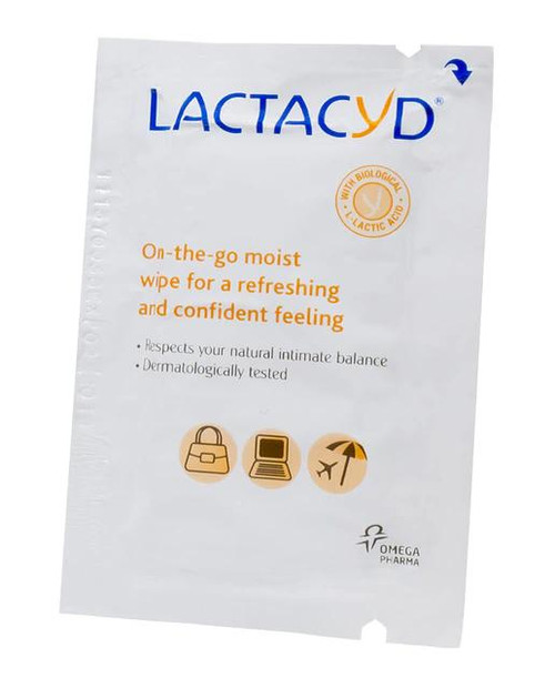 Toallitas húmedas individuales higiene íntima diaria lactacyd
