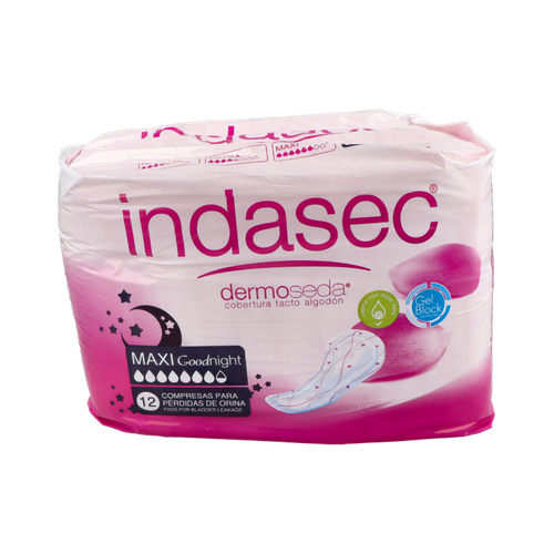 INDASEC MAXI NIGHT 12 UNIDADES