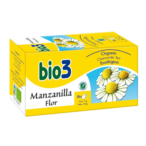 BIO 3 MANZANILLA ECOLOGICA 25 BOLSITAS
