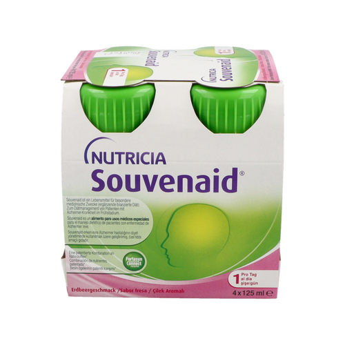 SOUVENAID FRESA 4 BOTELLAS X 125 ML