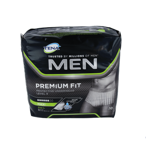 TENA MEN PANTS PREMIUM T/GDE 10 UDS