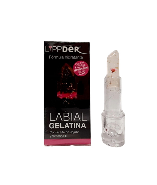 LIPPDER LABIAL GELATINA  1 ENVASE 3,5 G COLOR ROSA
