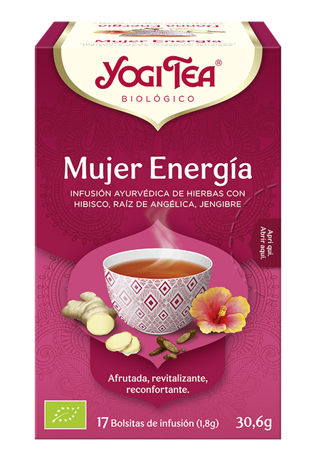 YOGI TEA MUJER ENERGIA 17 BOLSITAS