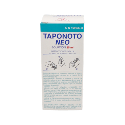 TAPONOTO NEO SOL. LIMPIEZA OIDOS 25 ML  