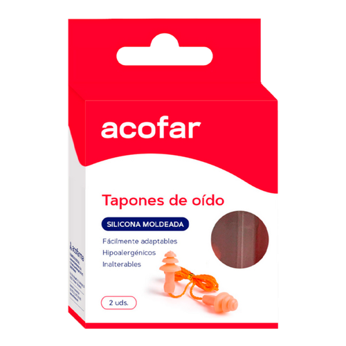 ACOFAR TAPONES OIDO SILICONA MOLDEADA 2U