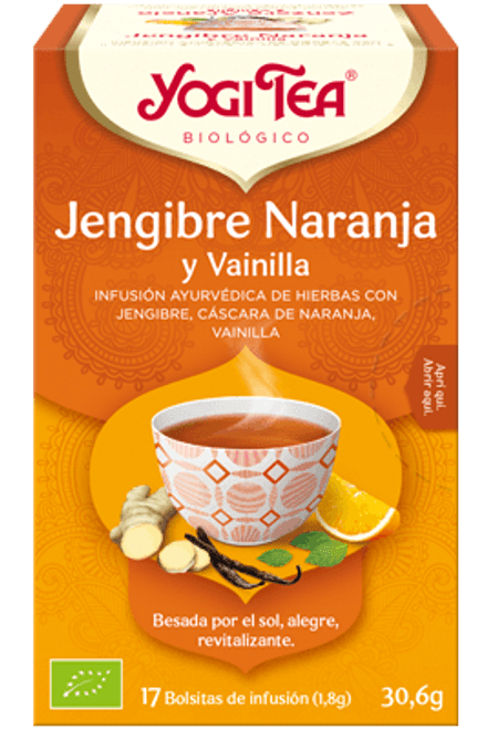 YOGI TEA JENGIBRE, NARANJA Y VAINILLA