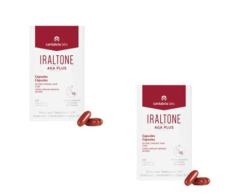 PACK IRALTONE  AGA PLUS 120 (60 + 60) CAPS.