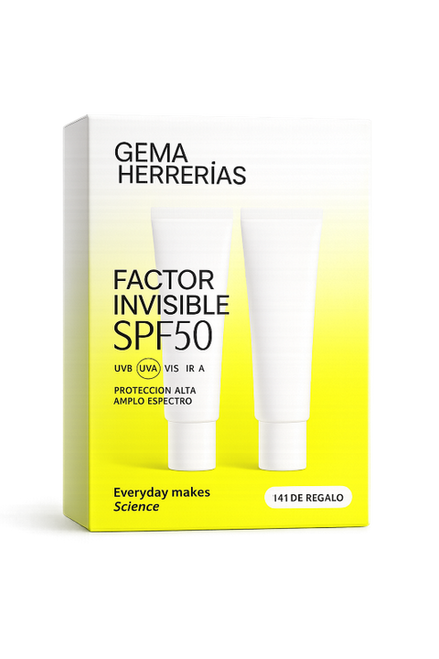 GEMA HERRERIAS FACTOR INVISIBLE SPF50 DUPLO