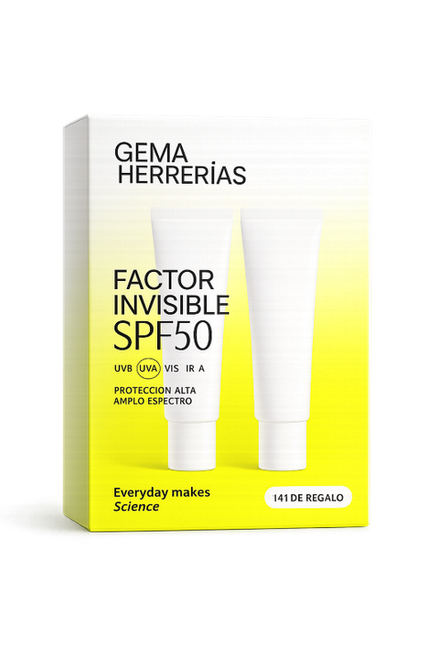 GEMA HERRERIAS FACTOR INVISIBLE SPF50 DUPLO