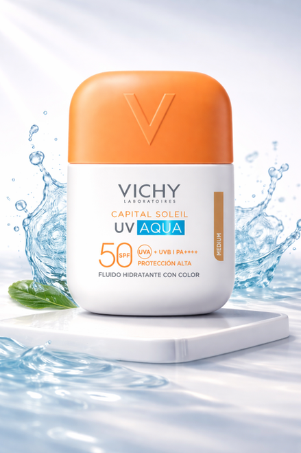 VICHY CAPITAL SOLEIL UV AQUA FLUIDO TONO MEDIUM 50ML