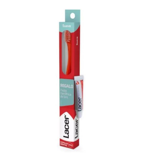 CEPILLO SUAVE LACER +PASTA DENTAL 5ML   