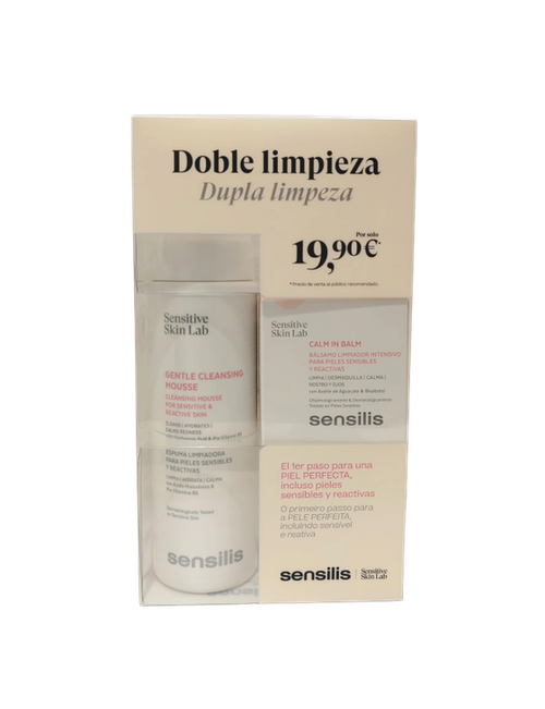 SENSILIS PACK DOBLE LIMPIEZA GENTLE MOUSSE 200ML + CALM IN BALM 25ML