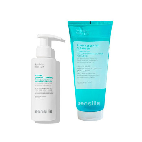 SENSILIS PACK LIMPIEZA PIEL GRASA [SUCCINIC +  PURIFY ESSENTIAL CLEANSER GEL]