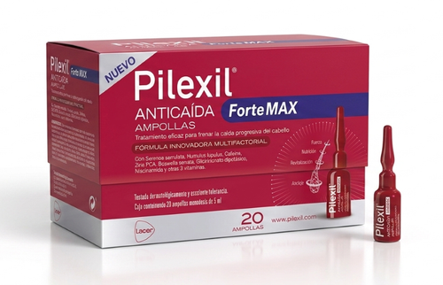PILEXIL FORTE MAX ANTICAIDA 20 AMPOLLAS 