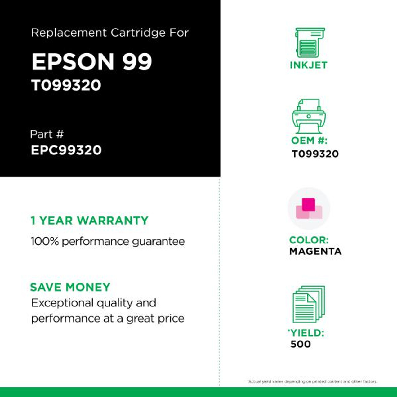 Magenta Ink Cartridge for Epson T099320-2