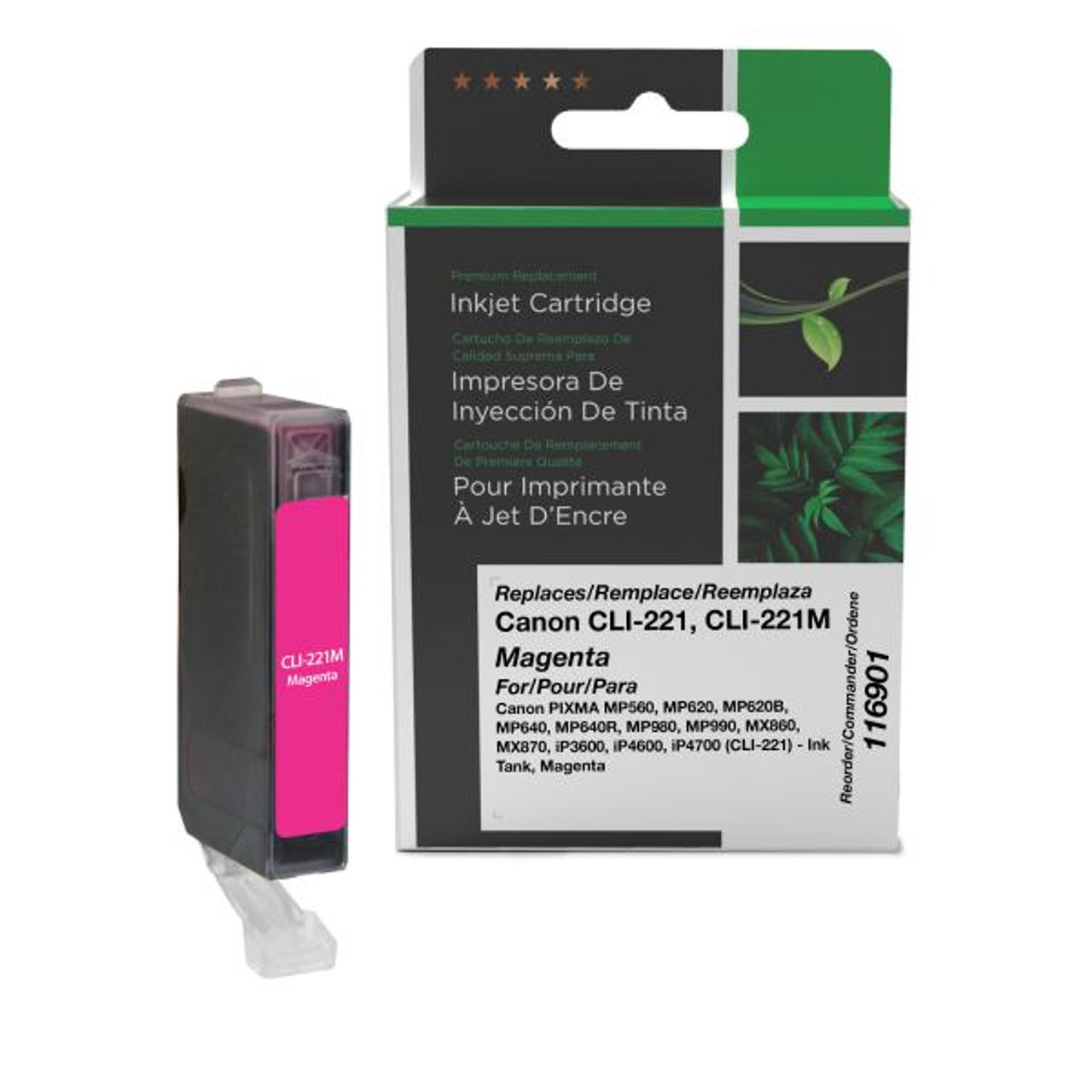 Magenta Ink Cartridge for Canon CLI-221 (2948B001)-1