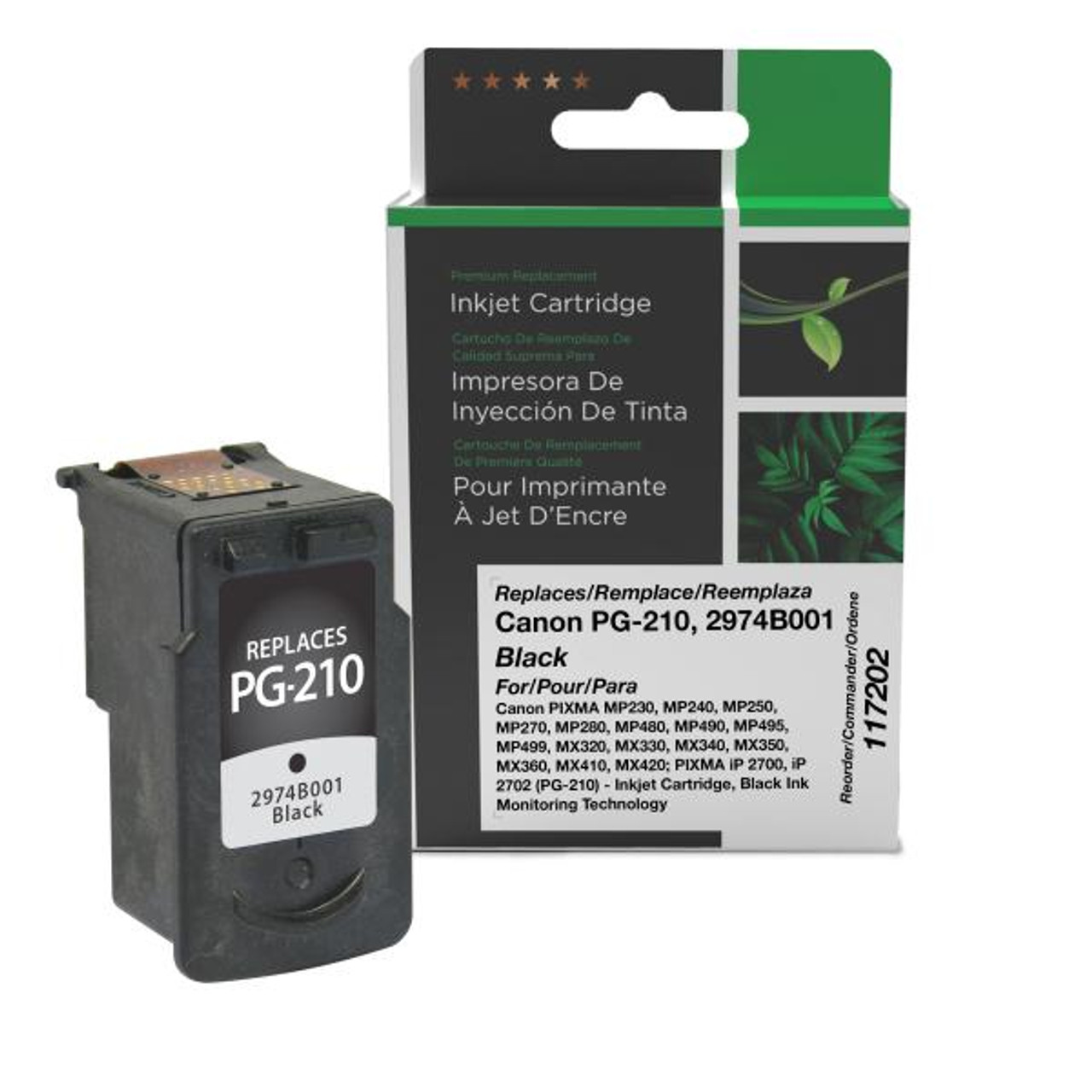 Black Ink Cartridge for Canon PG-210 (2974B001)-1