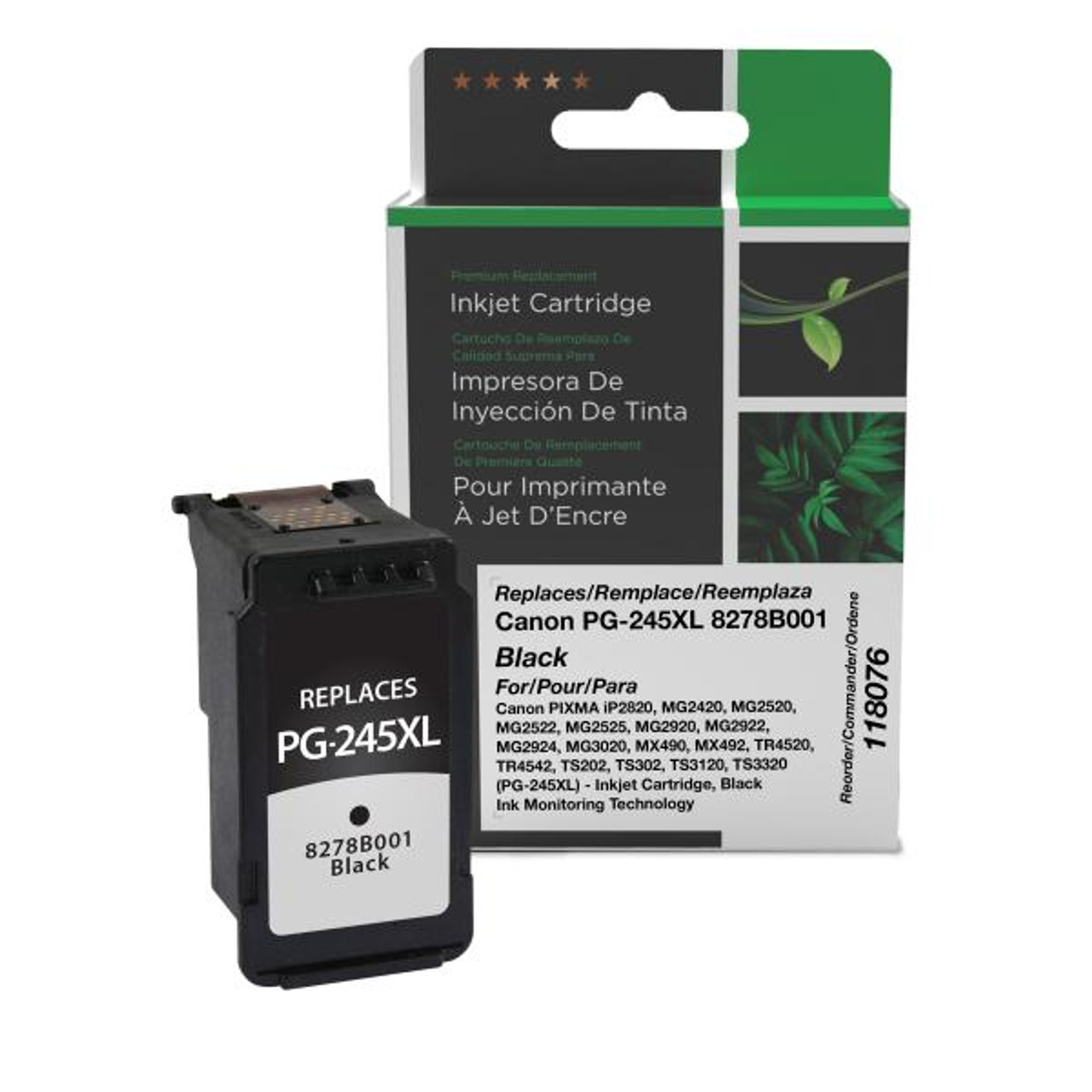 High Yield Black Ink Cartridge for Canon PG-245XL (8278B001)-1
