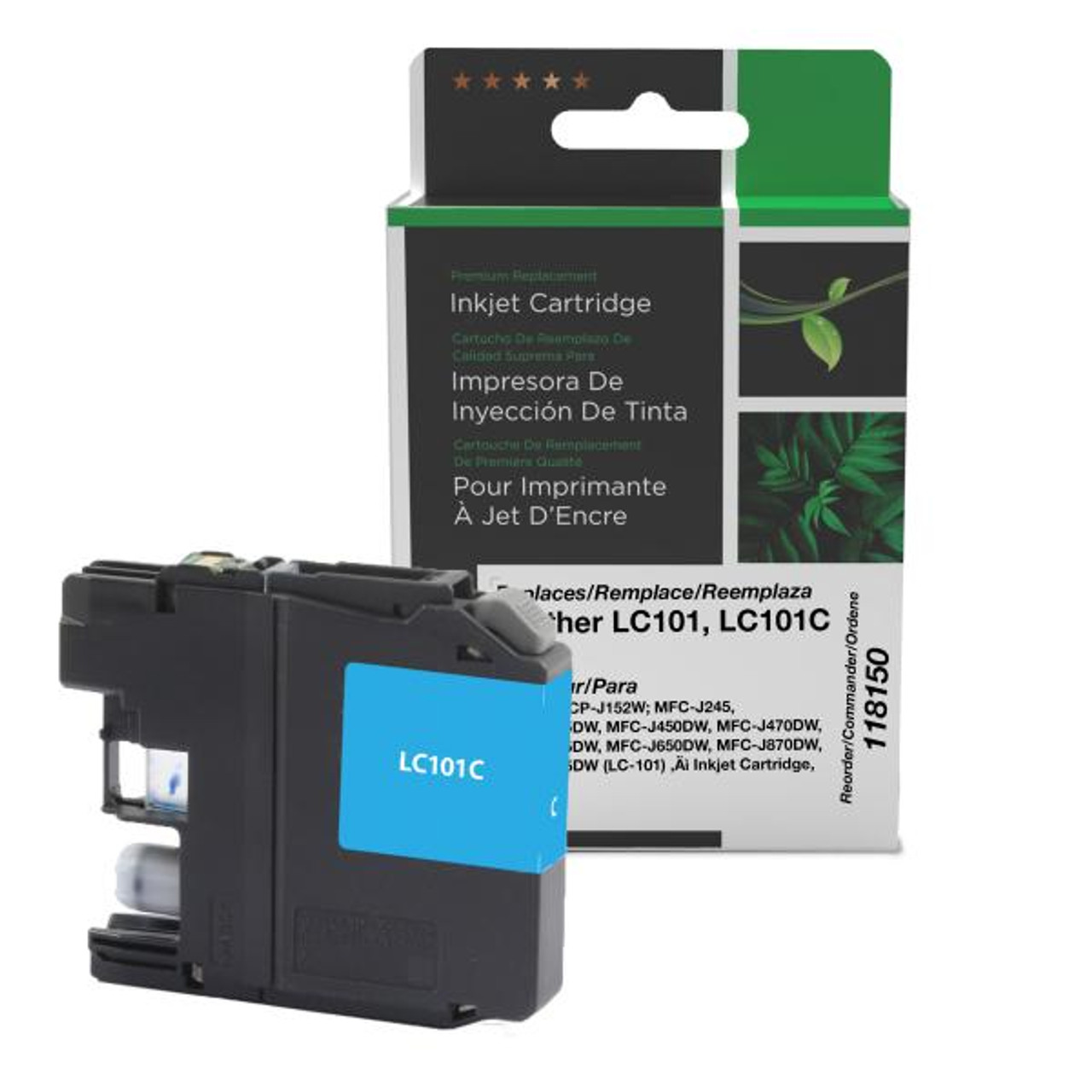 Cyan Ink Cartridge for Brother LC101-1