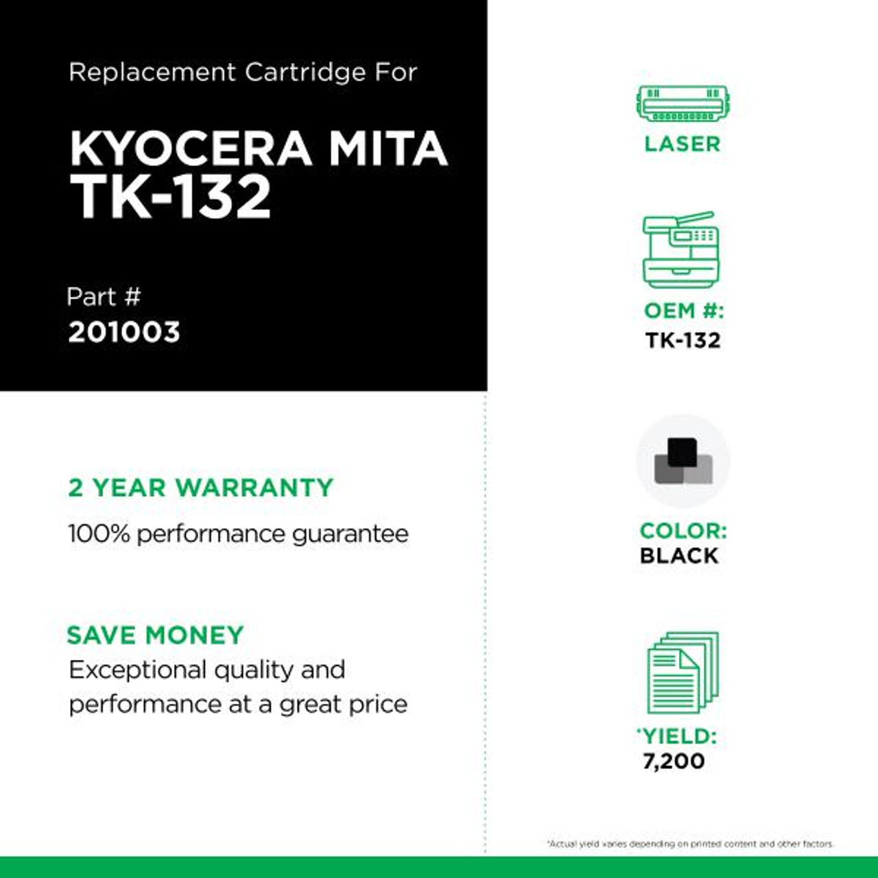 Toner Cartridge for Kyocera TK-132-2
