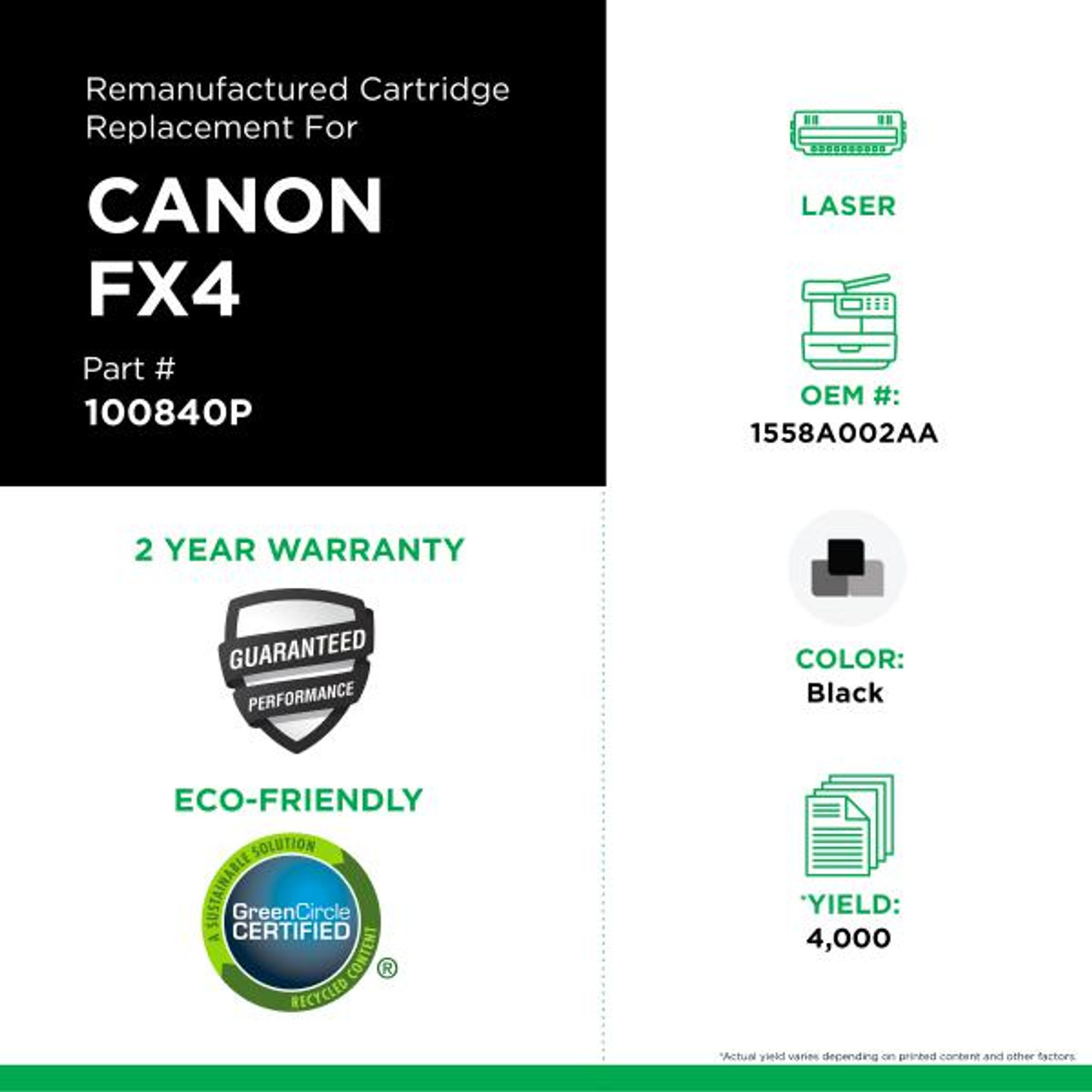 Toner Cartridge for Canon FX4 (1558A002AA)-2