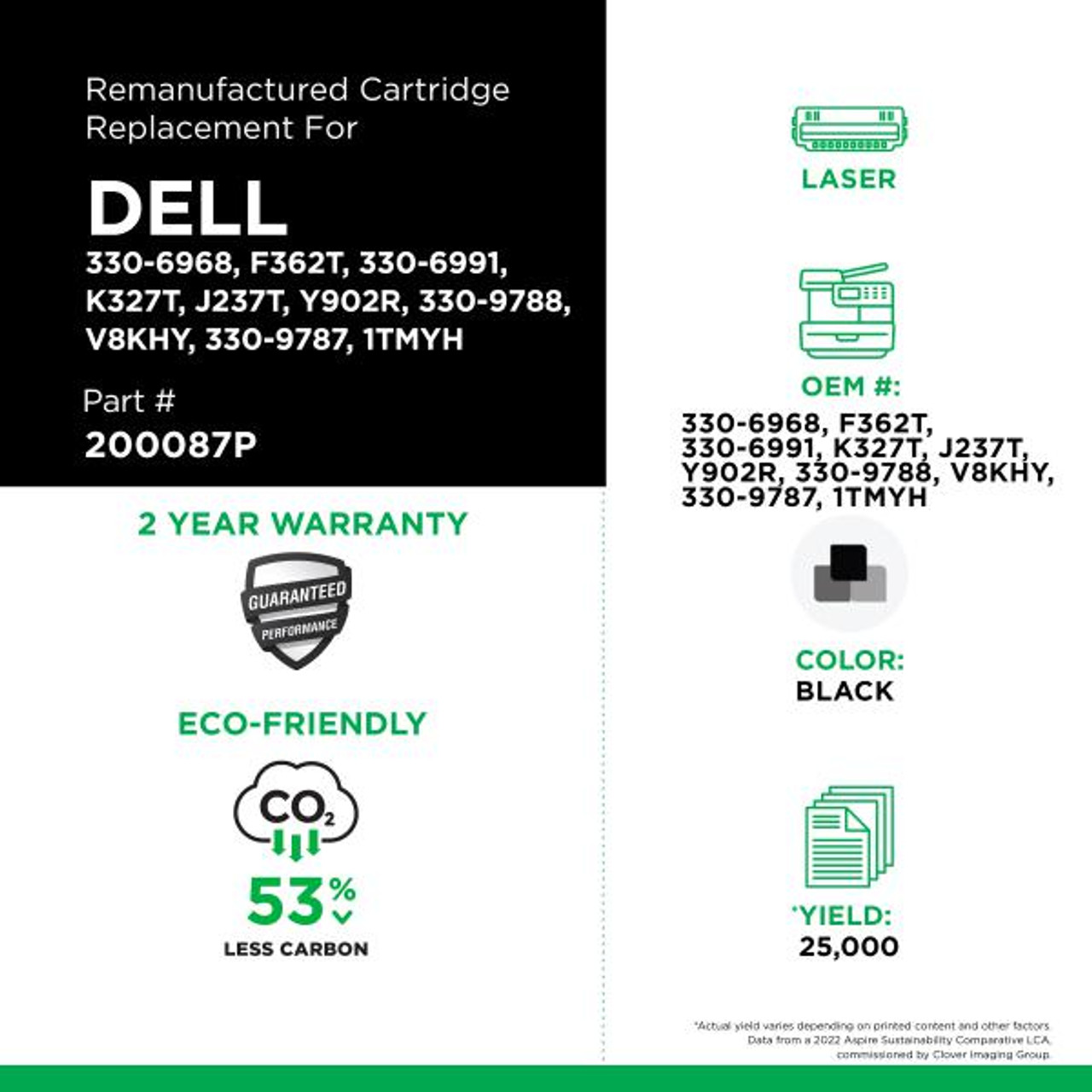 High Yield Toner Cartridge for Dell 5230/5350/5530/5535-2