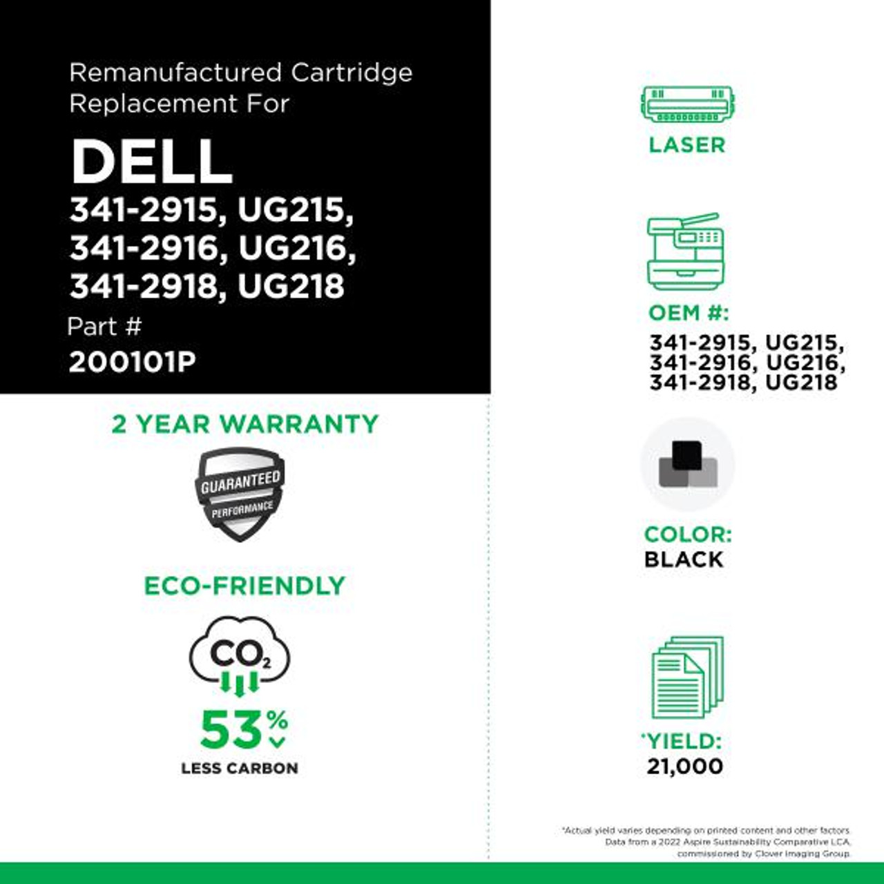 High Yield Toner Cartridge for Dell 5210/5310-2