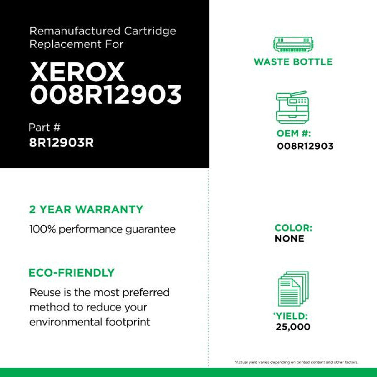 Waste Container for Xerox 008R12903-3