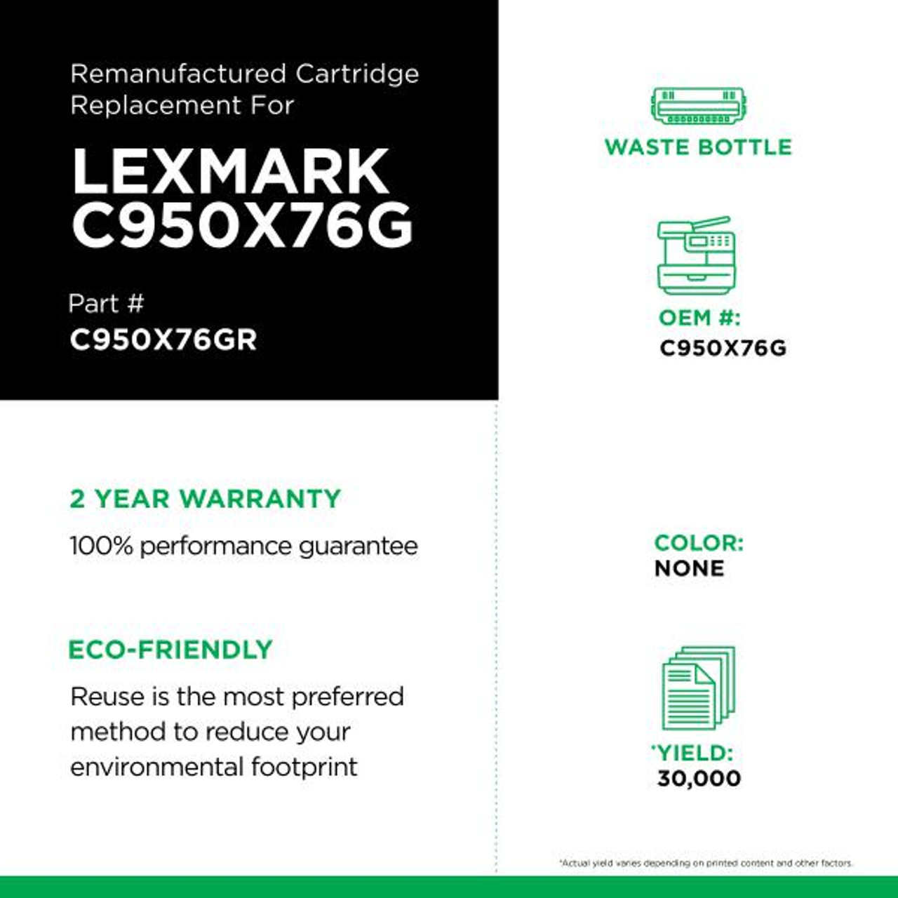 Waste Container for Lexmark C950-3