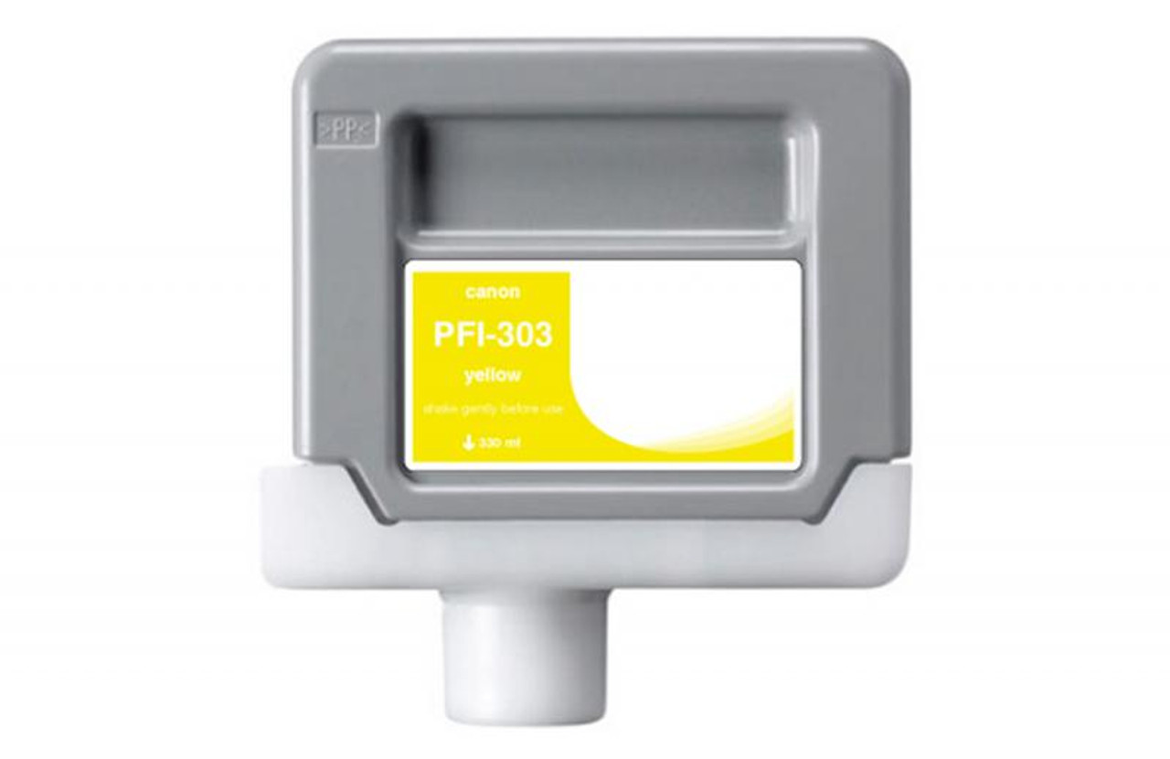 Yellow Wide Format Ink Cartridge for Canon PFI-303 (2961B001AA)-1