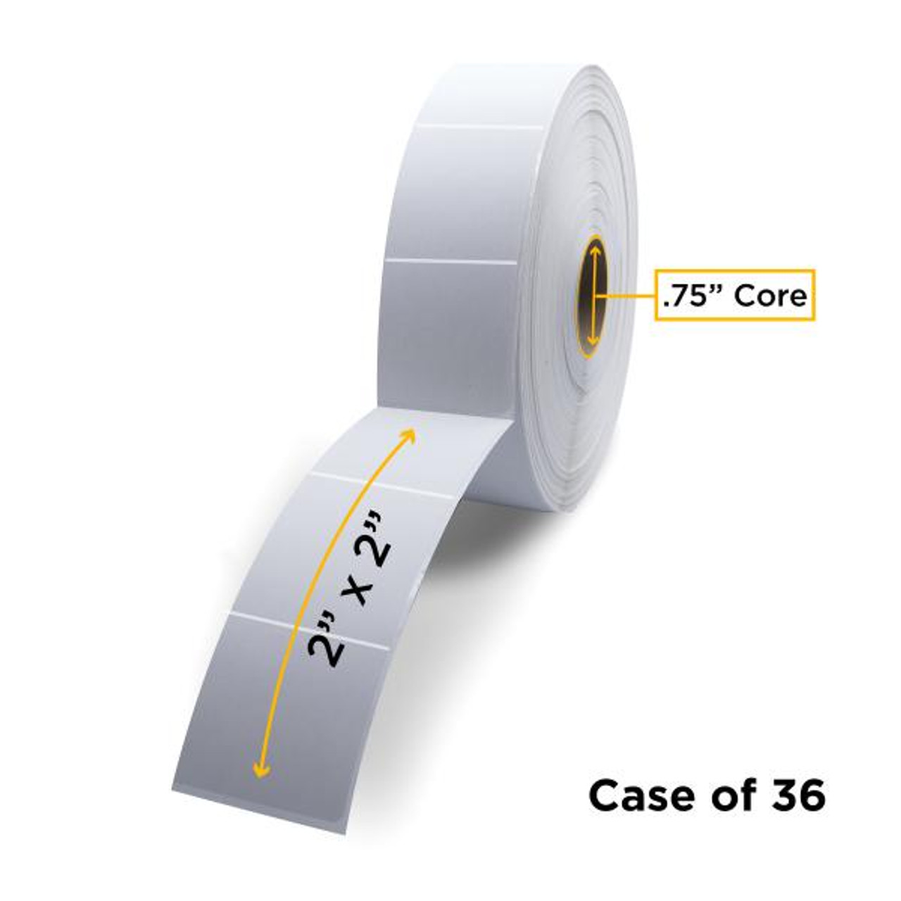 Direct Thermal Label Roll 0.75" ID x 2.0" Max OD for Mobile Barcode Printers-1
