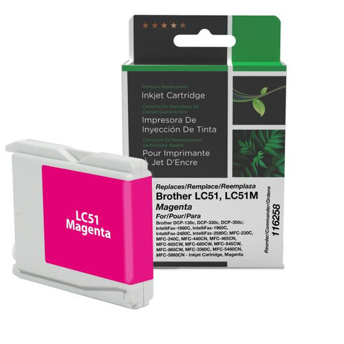 Magenta Ink Cartridge for Brother LC51-1
