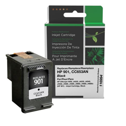 Black Ink Cartridge for HP 901 (CC653AN)-1