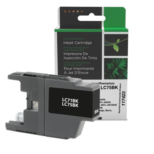 High Yield Black Ink Cartridge for Brother LC71/LC75-1