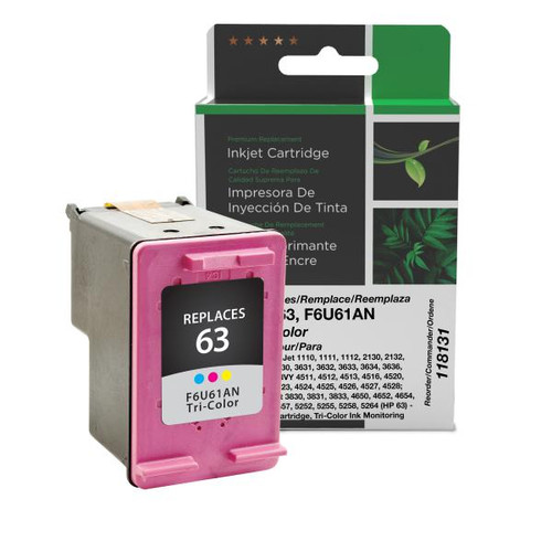 Tri-Color Ink Cartridge for HP 63 (F6U61AN)-1