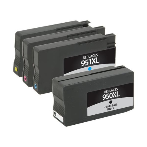 High Yield Black, Cyan, Magenta, Yellow Ink Cartridges for HP 950XL/HP 951XL (T0A82AA) 4-Pack-2