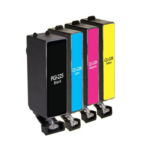 Black, Cyan, Magenta, Yellow Ink Cartridges for Canon PGI-225/CLI-226 (4530B008) 4-Pack-2
