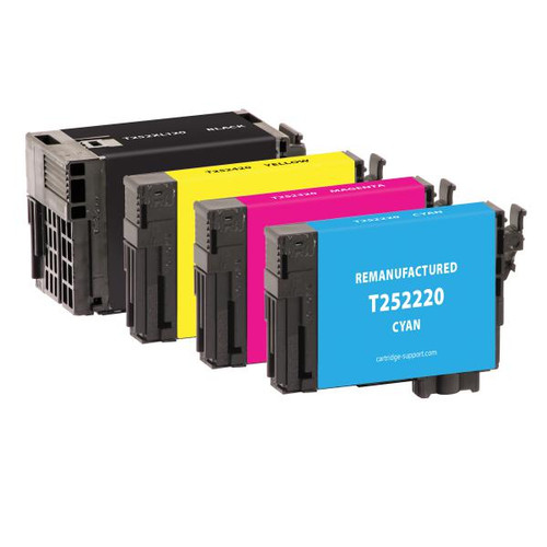 Black High Yield, Cyan, Magenta, Yellow Ink Cartridges for Epson T252XL-BCS 4-Pack-2