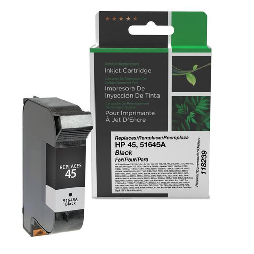 100% New Alternative Black Ink Cartridge for HP 45 (51645A)-1