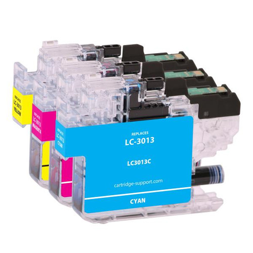 High Yield Cyan, Magenta, Yellow Ink Cartridges for Brother LC3013 3-Pack-2