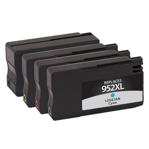 High Yield Black, Cyan, Magenta, Yellow Ink Cartridges for HP 952XL 4-Pack-2